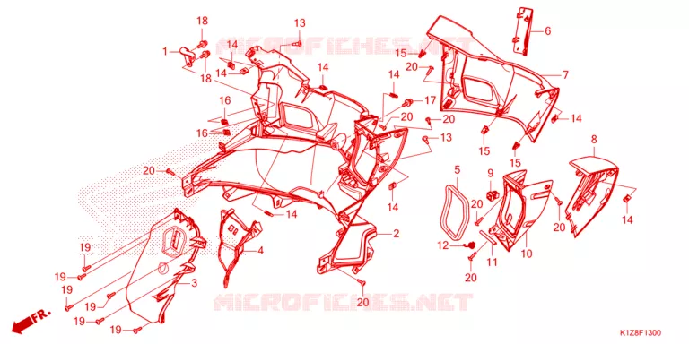PROTEGE JAMBES Honda SCOOTER 160 PCX 2023  WW160AP