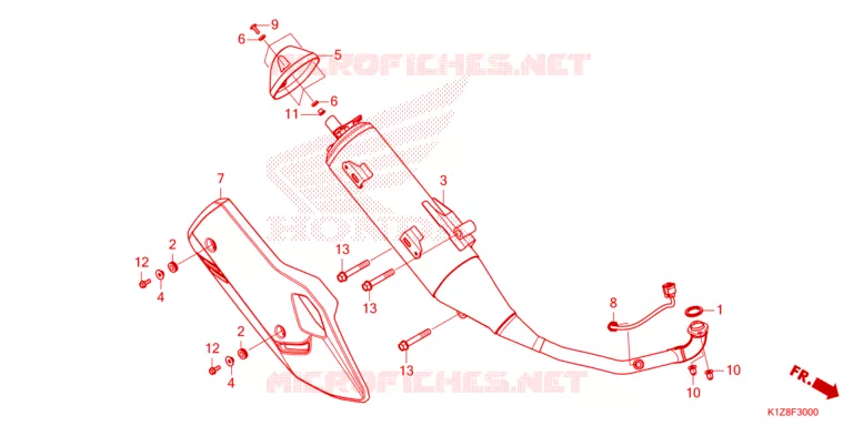 SILENCIEUX D'ECHAPPEMENT Honda SCOOTER 160 PCX 2023  WW160AP