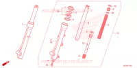 FOURCHE pour Honda SCOOPY 110 CLUB 12 2024