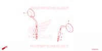 RETROVISEUR pour Honda SCOOPY 110 CLUB 12 2024