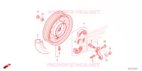 ROUE ARRIERE pour Honda SCOOPY 110 PRESTIGE 2024