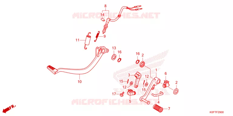 PEDALE Honda MOTO 125 MONKEY 2023  Z125MN_2TH