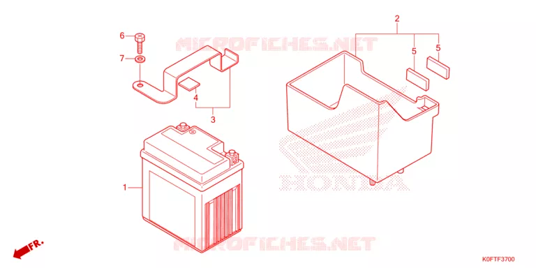 BATTERIE Honda MOTO 125 MONKEY 2023  Z125MN