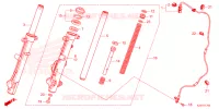 FOURCHE pour Honda CLICK 160 ABS SP 2024