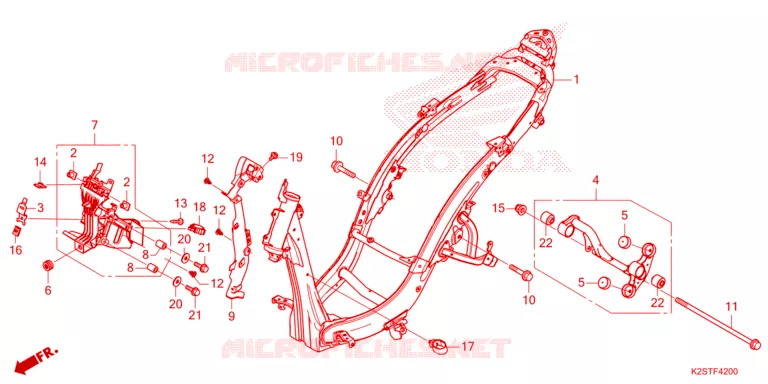 CADRE Honda SCOOTER 160 CLICK 2024  ACB160CATR