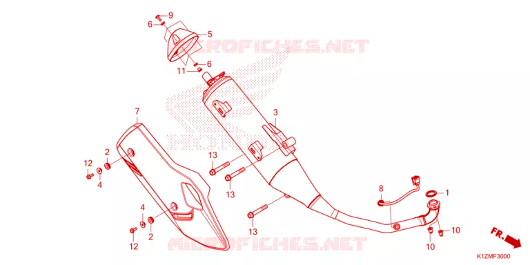 SILENCIEUX D'ECHAPPEMENT Honda SCOOTER 160 PCX 2024  WW160R