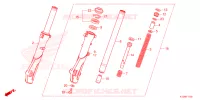 FOURCHE pour Honda PCX 150 2022