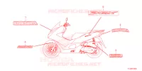 AUTOCOLLANTS pour Honda PCX 150 2022