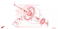 ROUE AVANT pour Honda CLICK 125 SPOKED WHEELS 2019