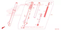 FOURCHE pour Honda CLICK 125 SPOKED WHEELS 2021