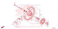 ROUE AVANT pour Honda CLICK 125 SPOKED WHEELS 2021