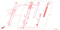 FOURCHE pour Honda CLICK 125 SPOKED WHEELS 2021