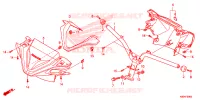 GUIDON   CARENAGE pour Honda CLICK 125 SPOKED WHEELS 2023