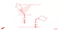RETROVISEUR pour Honda CLICK 125 SPOKED WHEELS 2023