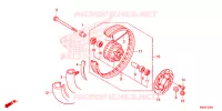 ROUE AVANT pour Honda CLICK 125 SPOKED WHEELS 2023
