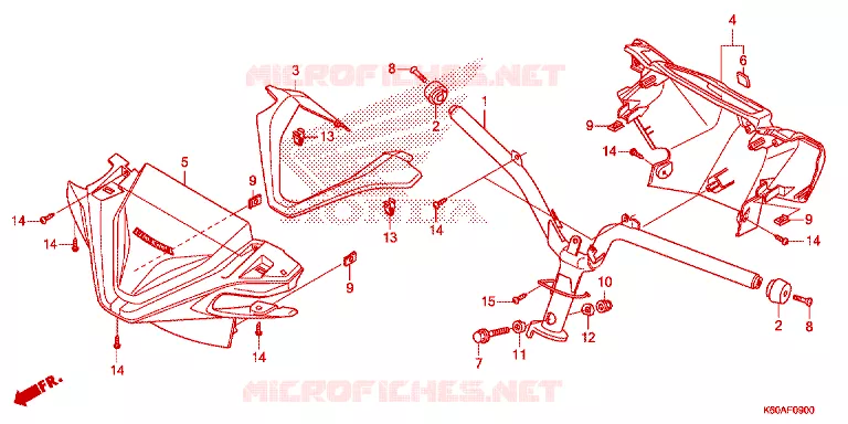 GUIDON - CARENAGE Honda SCOOTER 125 CLICK 2023  ACB125BTP