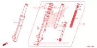 FOURCHE pour Honda CLICK 125 I Idling Stop Casted Wheels 2019