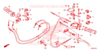 LEVIER DE GUIDON   CABLE   COMMODO pour Honda CLICK 125 I Idling Stop Casted Wheels 2019