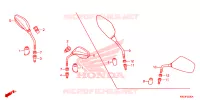 RETROVISEUR pour Honda CLICK 125 I Idling Stop Casted Wheels 2019