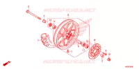 ROUE AVANT pour Honda CLICK 125 I Idling Stop Casted Wheels 2019