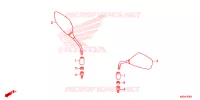 RETROVISEUR pour Honda CLICK 125 I Idling Stop Casted Wheels 2020