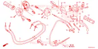 LEVIER DE GUIDON   CABLE   COMMODO pour Honda CLICK 125 I Idling Stop Casted Wheels 2020