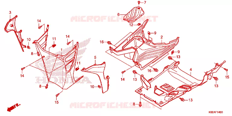 MARCHE PIEDS Honda SCOOTER 125 CLICK 2021  ACB125CBTM