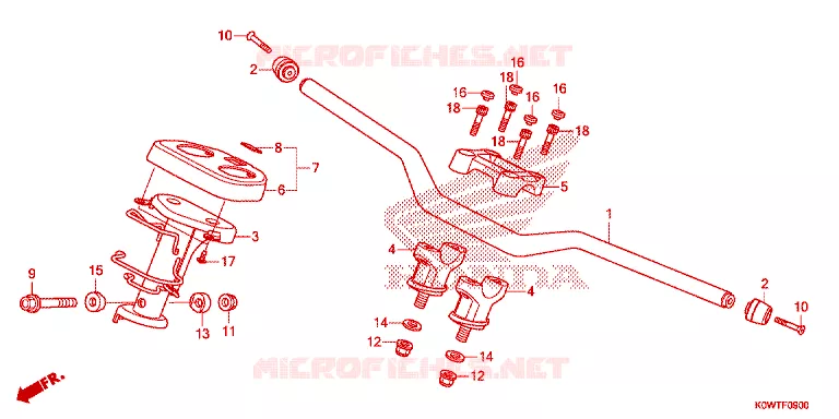 GUIDON - CARENAGE Honda SCOOTER 150 ADV 2020  ADV150AL