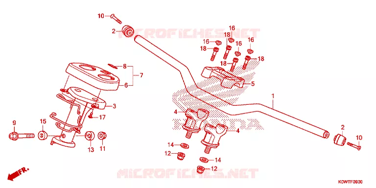 GUIDON - CARENAGE Honda SCOOTER 150 ADV 2022  ADV150AM