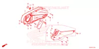 COUVERCLE GAUCHE pour Honda ADV 160 ABS 2024