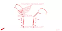 RETROVISEUR pour Honda WAVE 110 Front brake disk, Kick start, Spoked wheels 2019