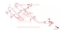 SILENCIEUX D'ECHAPPEMENT pour Honda WAVE 110 Front brake disk, Kick start, Spoked wheels 2022