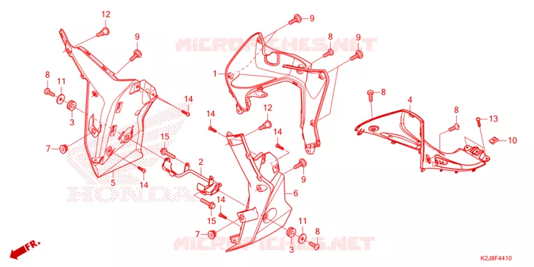 CARENAGE Honda MOTO 110 WAVE 2021  AFS110MCFM