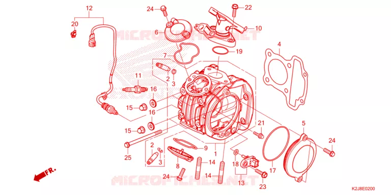 CULASSE Honda MOTO 110 WAVE 2021  AFS110MCFM