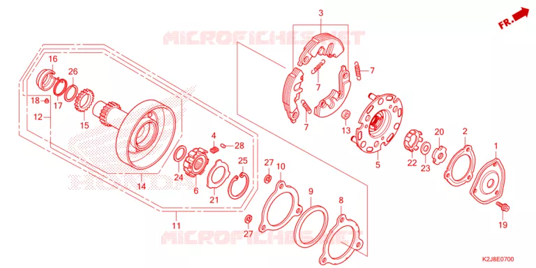 EMBRAYAGE UNIDIRECTIONNEL Honda MOTO 110 WAVE 2021  AFS110MCFM