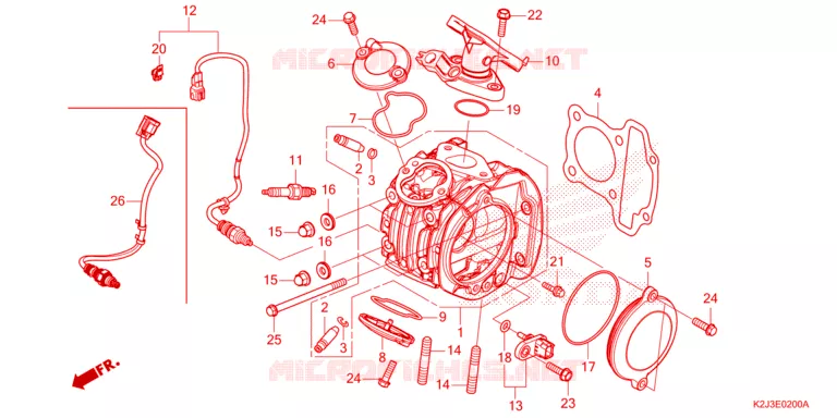 CULASSE Honda MOTO 110 WAVE 2021  AFS110MCFM