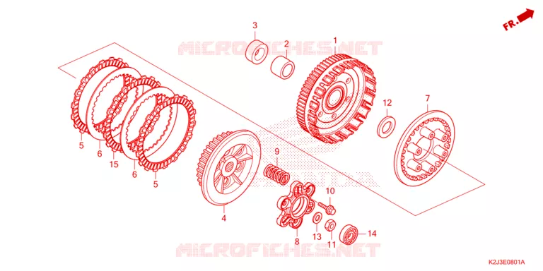 EMBRAYAGE Honda MOTO 110 WAVE 2021  AFS110MCFM