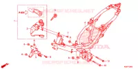 CADRE pour Honda WAVE 110 ALPHA, front drum, spoked wheels 2014