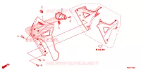 CARENAGE AVANT pour Honda WAVE 110 ALPHA, front drum, spoked wheels 2014