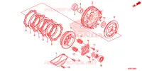 EMBRAYAGE pour Honda WAVE 110 ALPHA, front drum, spoked wheels 2014