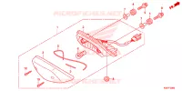 FEU ARRIERE pour Honda WAVE 110 ALPHA, front drum, spoked wheels 2014
