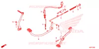 PEDALE pour Honda WAVE 110 ALPHA, front drum, spoked wheels 2014