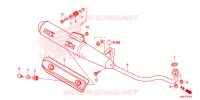 SILENCIEUX D'ECHAPPEMENT pour Honda WAVE 110 ALPHA, front drum, spoked wheels 2014