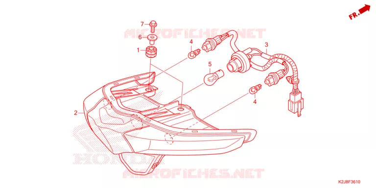 FEUX  Honda MOTO 110 WAVE 2021  AFS110MSFM