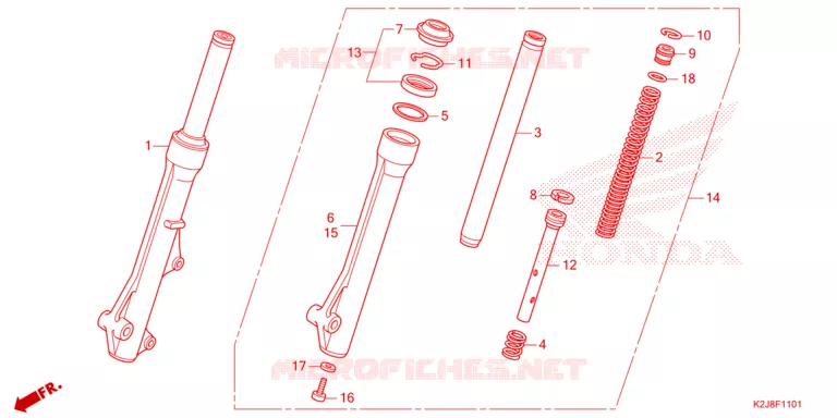 FOURCHE Honda MOTO 110 WAVE 2021  AFS110MSFM