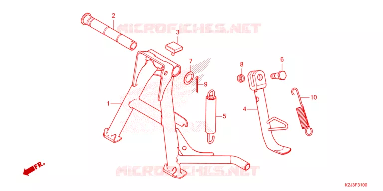 BEQUILLE Honda MOTO 110 WAVE 2021  AFS110MSFM