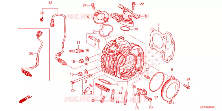 CULASSE Honda MOTO 110 WAVE 2021  AFS110MSFM
