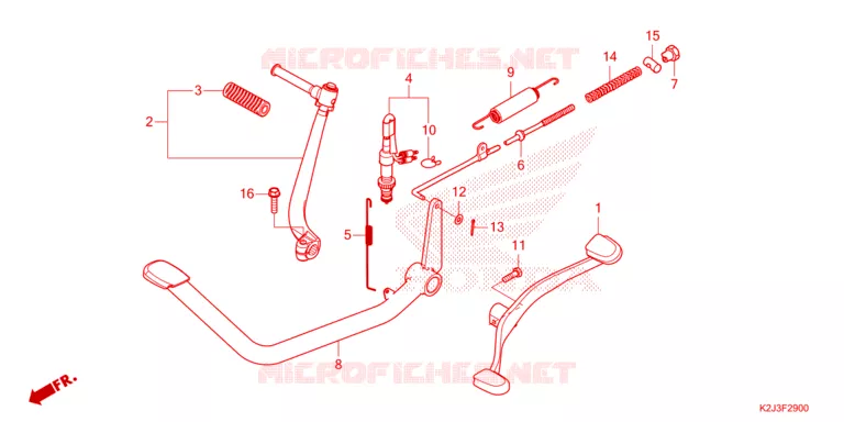 PEDALE - KICK Honda MOTO 110 WAVE 2021  AFS110MSFM