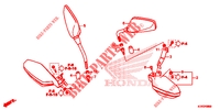 MIROIR/PROTEGE DOIGTS pour Honda CRF 300 L 2024