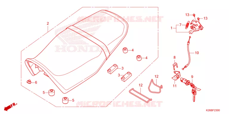 SELLE Honda MOTO 125 GROM 2021  MSX125AM